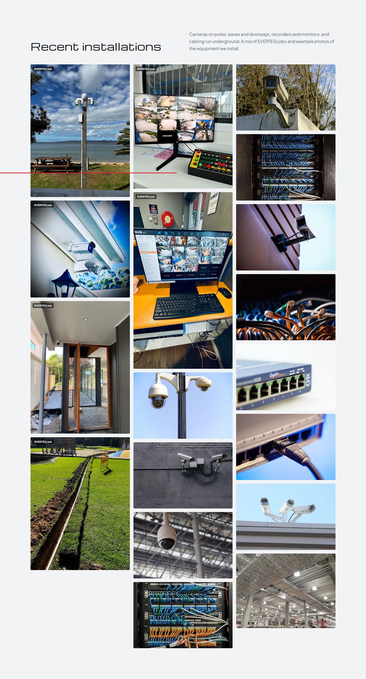 Recent installations